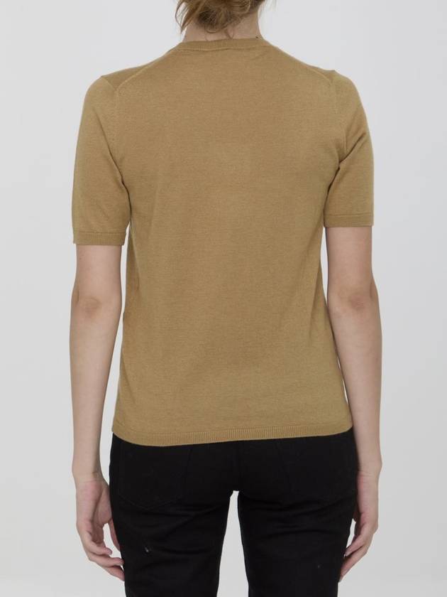 Warren silk cashmere fine knit top beige - MAX MARA - BALAAN 5