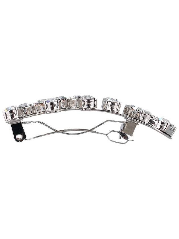 Logo Crystal Hair Clip Steel - MIU MIU - BALAAN 5