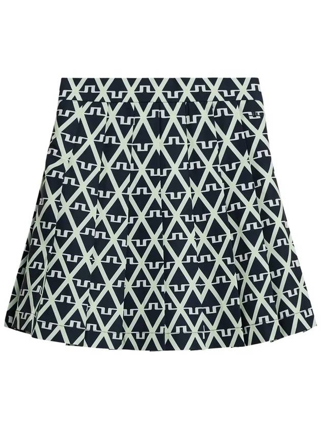 Golf Adina Print Skirt Geo JL Navy - J.LINDEBERG - BALAAN 2