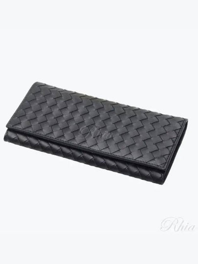 Intrecciato Continental Long Wallet Black - BOTTEGA VENETA - BALAAN 2