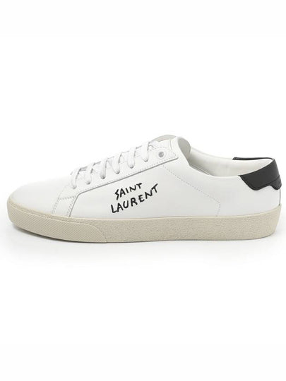 Court Classic Black Tab Low Top Sneakers White - SAINT LAURENT - BALAAN 2