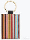 Rainbow Striped Leather Key Holder - PAUL SMITH - BALAAN 2