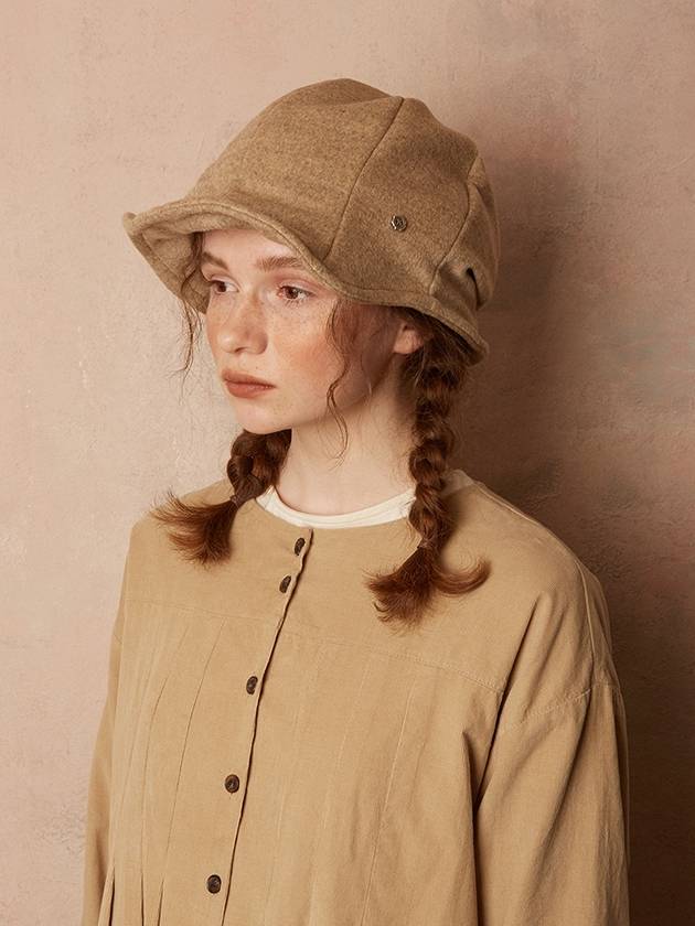 Short Bell Hat Cashmere Beige - BROWN HAT - BALAAN 1