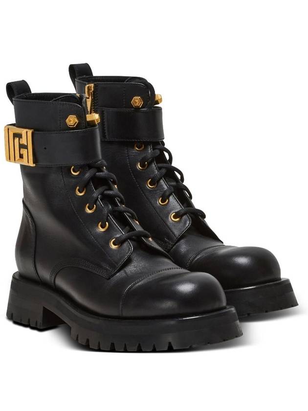 23 fw leather ankle boots WITH metal PB logo BN0TC961LVIT0PA B0650782595 - BALMAIN - BALAAN 3