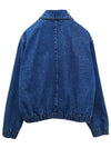 De Coeur Zipped Denim Jacket Blue - AMI - BALAAN 4