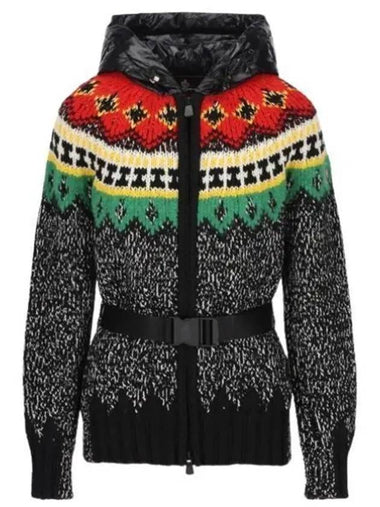 Women s Hooded Cardigan 9B00001 M3130 P90 - MONCLER - BALAAN 1