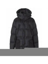 Logo Applique Nylon Puffer Coat Black - BURBERRY - BALAAN 2