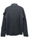 Kids Waffen Patch Zip up Cardigan 10 12 Melange Dark Gray 7916512C2 V0M67 - STONE ISLAND - BALAAN 3