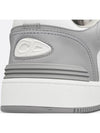 Oblique Detail Leather Low Top Sneakers White Grey - DIOR - BALAAN 7