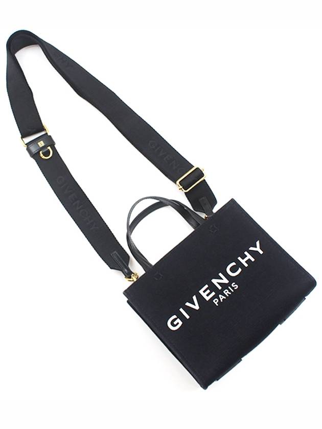 Canvas Mini G Tote Shoulder Bag Black BB50N0B1F1001 - GIVENCHY - BALAAN 3