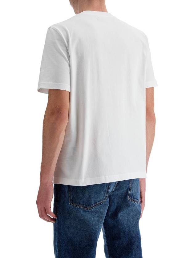 Embossed Oval D Short Sleeve T-Shirt White - DIESEL - BALAAN 4