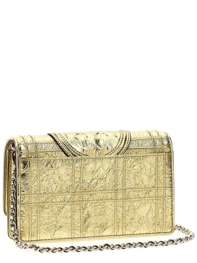 Tory Burch 'Fleming Soft Metallic Square Quilt' Wallet - TORY BURCH - BALAAN 2