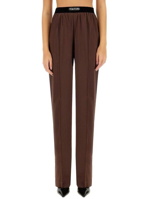 Denim Straight Pants PAW397FAX881KB750 DARK BROWN Brown - TOM FORD - BALAAN 2