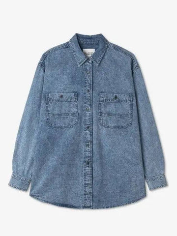 Veraine Shirt Blue CH0004FAA1H38E30BU - ISABEL MARANT - BALAAN 1