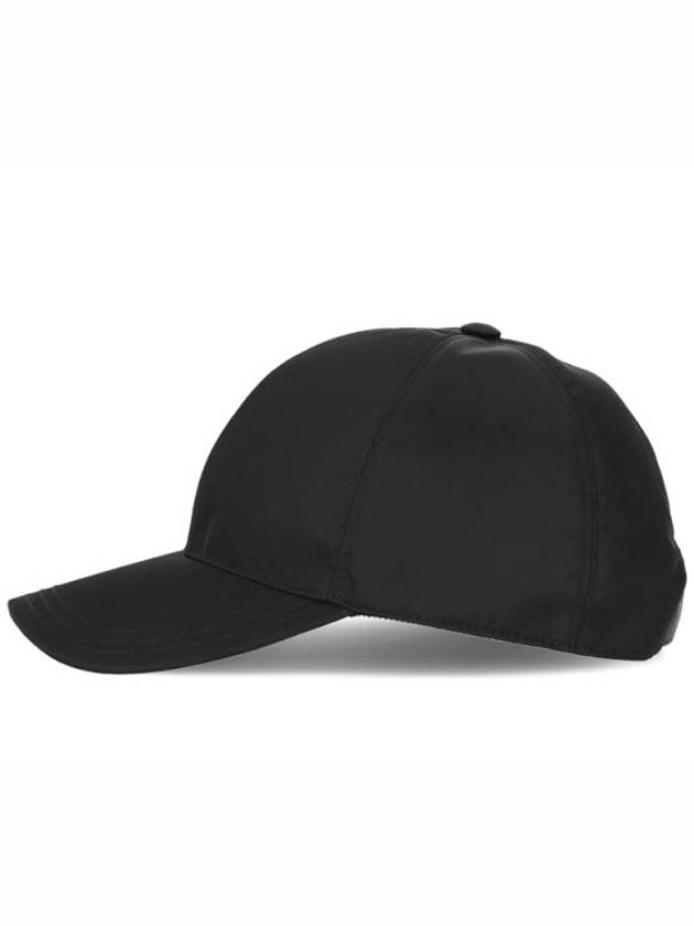 Re-Nylon Triangle Logo Baseball Cap Black - PRADA - BALAAN 4