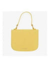 Halo Embossed Logo Detail Leather Mini Cross Bag Yellow - JIL SANDER - BALAAN 2