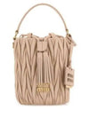 Materasse Nappa Leather Bucket Bag Nude Pink - MIU MIU - BALAAN 2