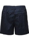 Stone Island Compass Logo Patch Metallic Nylon Swim Shorts Swimsuit Navy - STONE ISLAND - BALAAN 4