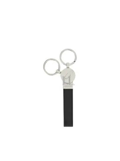 Logo Leather Key Ring Black - SALVATORE FERRAGAMO - BALAAN 2