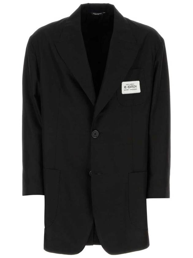 logo patch single breasted blazer G2SH1THUMCA - DOLCE&GABBANA - BALAAN 2