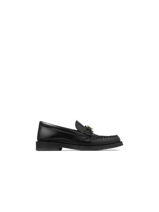 ADDIE leather loafers JC XXF BLACK - JIMMY CHOO - BALAAN 1