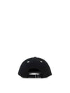 Embroidered Heart Logo Ball Cap Black - AMI - BALAAN 5