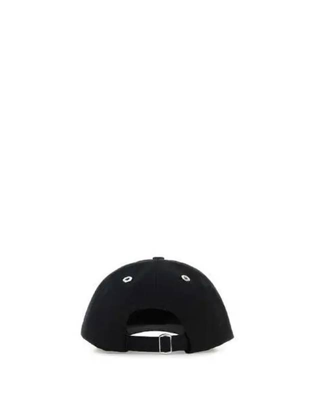 Embroidered Heart Logo Ball Cap Black - AMI - BALAAN 5