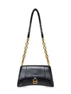 Downtown Small Shoulder Bag With Chain Black - BALENCIAGA - BALAAN 2