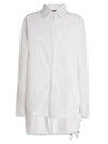 Layered Effect Buttoned Long Sleeve Shirt White - DIESEL - BALAAN 1