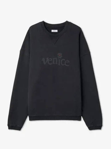 Venice logo sweatshirt black 06T037BLACK - ERL - BALAAN 1