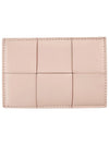 Intrecciato Lambskin Calfskin Card Wallet Pink - BOTTEGA VENETA - BALAAN 2