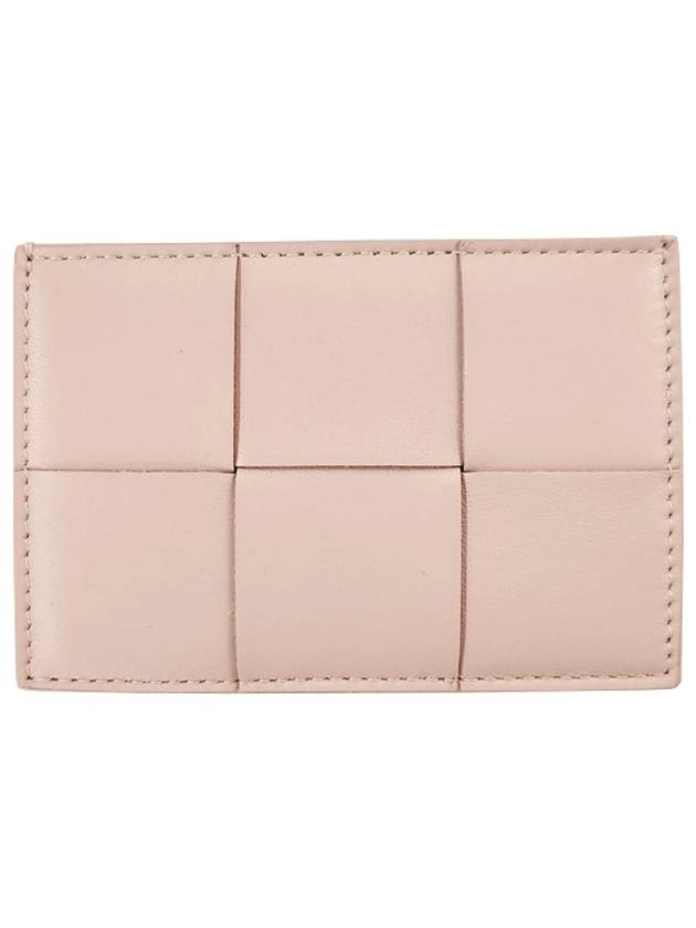 Intrecciato Lambskin Calfskin Card Wallet Pink - BOTTEGA VENETA - BALAAN 2