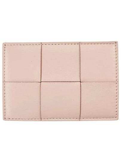 Intrecciato Lambskin Calfskin Card Wallet Pink - BOTTEGA VENETA - BALAAN 2