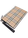 Vintage Check Clutch Bag Beige - BURBERRY - BALAAN 6