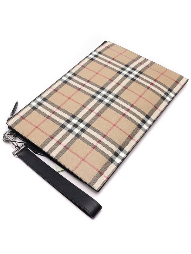 Vintage Check Clutch Bag Beige - BURBERRY - BALAAN 6