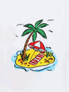 Kids Palm Tree Print T Shirt 8Q8MK1 Z0168 101 - STELLA MCCARTNEY - BALAAN 4