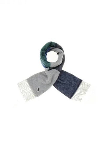 PS color block wool scarf navy 270634 - PAUL SMITH - BALAAN 1