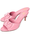 V Logo Sandals Heels Pink - VALENTINO - BALAAN 1