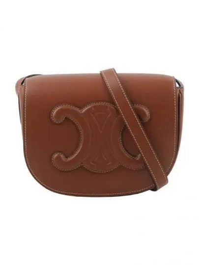 Folco Cuir Triomphe Calfskin Cross Bag Tan - CELINE - BALAAN 2