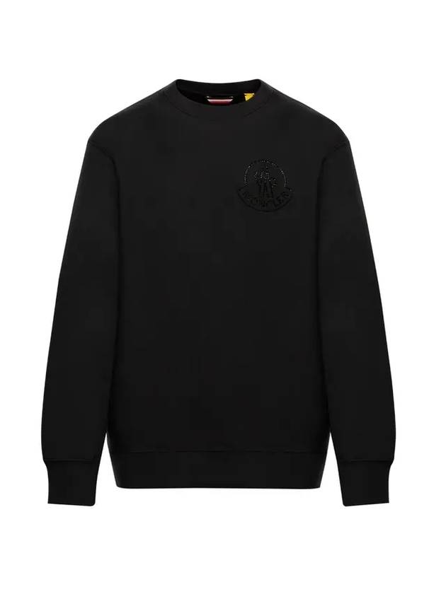 Logo Sweatshirt Black - MONCLER - BALAAN 1