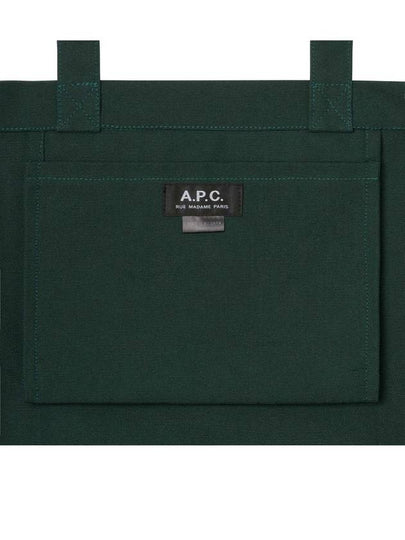 Ru 1987 University Tote Bag Eco Dark Green Unisex - A.P.C. - BALAAN 2