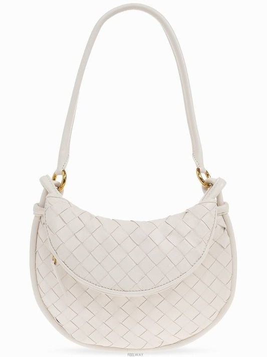 Intrecciato Gemelli Small Shoulder Bag White - BOTTEGA VENETA - BALAAN 2