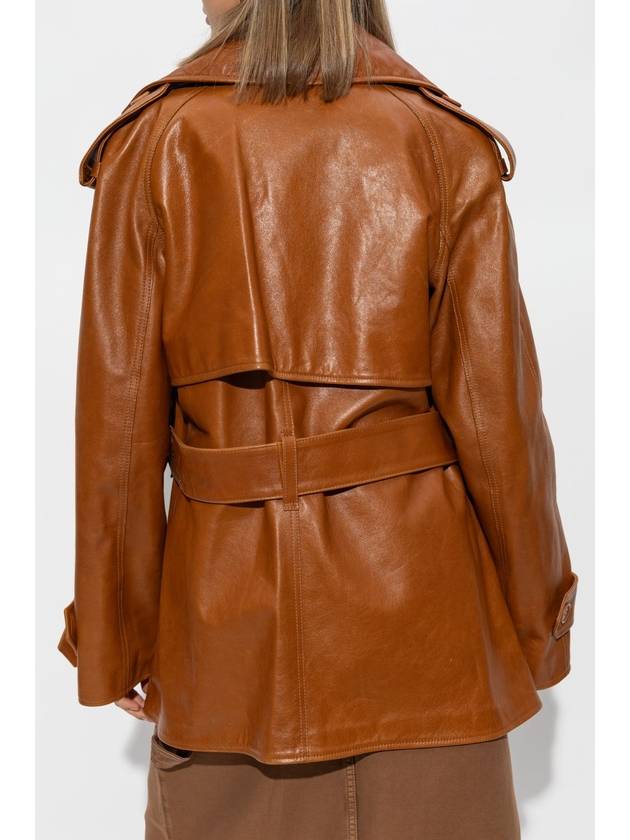 JW Anderson Leather Jacket, Women's, Brown - JW ANDERSON - BALAAN 4