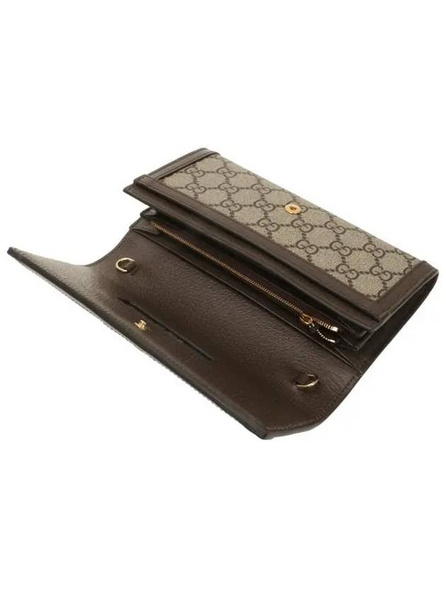 GG Ophidia Chain Long Wallet Brown - GUCCI - BALAAN 5