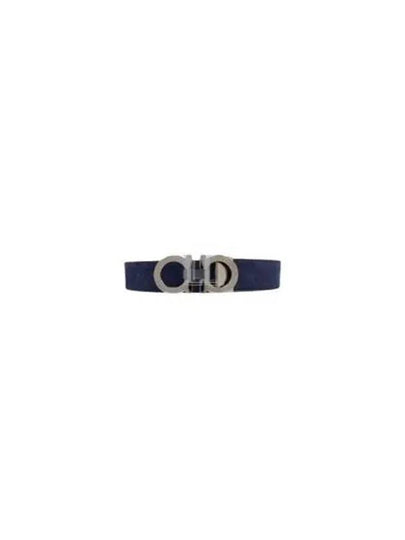 Reversible Gancini Belt Blue - SALVATORE FERRAGAMO - BALAAN 2