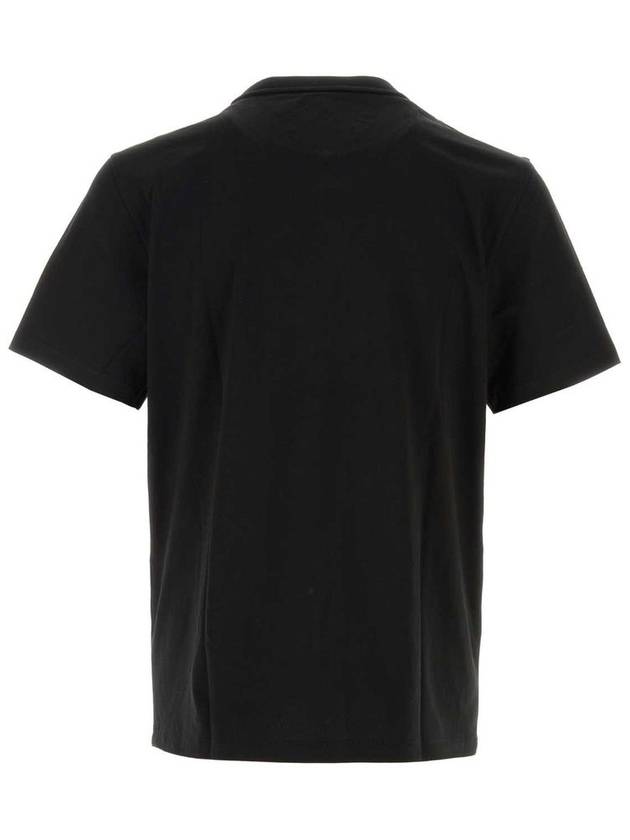 Laurel Logo Short Sleeve T-Shirt Black - MCM - BALAAN 3