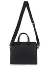 Double Pocket Zipper Briefcase Black - SALVATORE FERRAGAMO - BALAAN 4