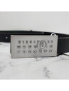 Numeric Logo Buckle Tag Leather Belt Black - MAISON MARGIELA - BALAAN 7