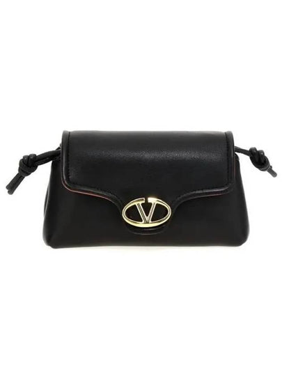 V Logo 1960 Nappa Leather Mini Bag Black - VALENTINO - BALAAN 2