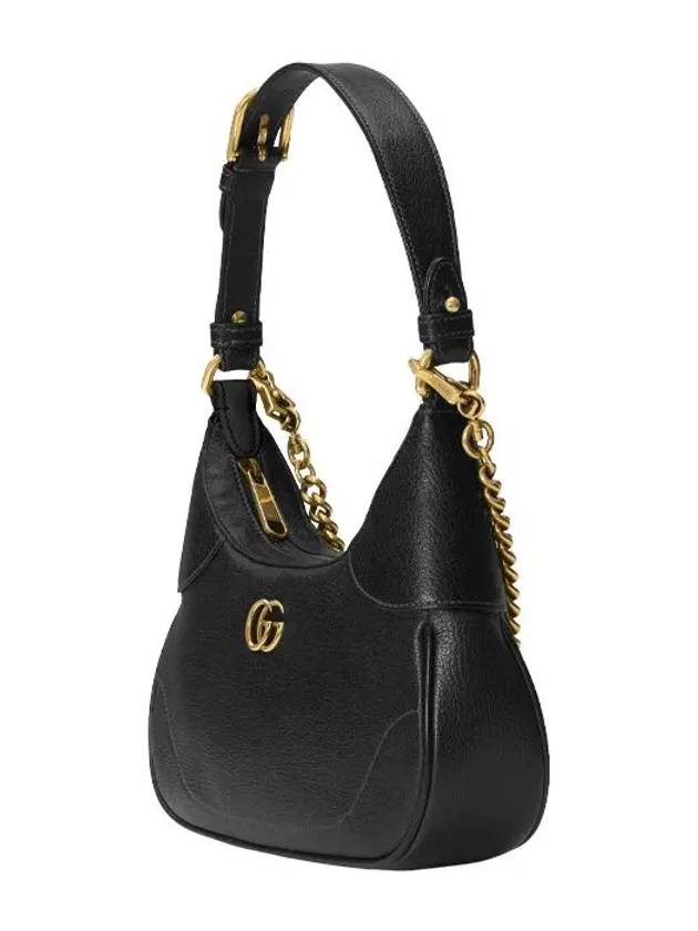 Aphrodite Small Logo Chain Shoulder Bag Black - GUCCI - BALAAN 4